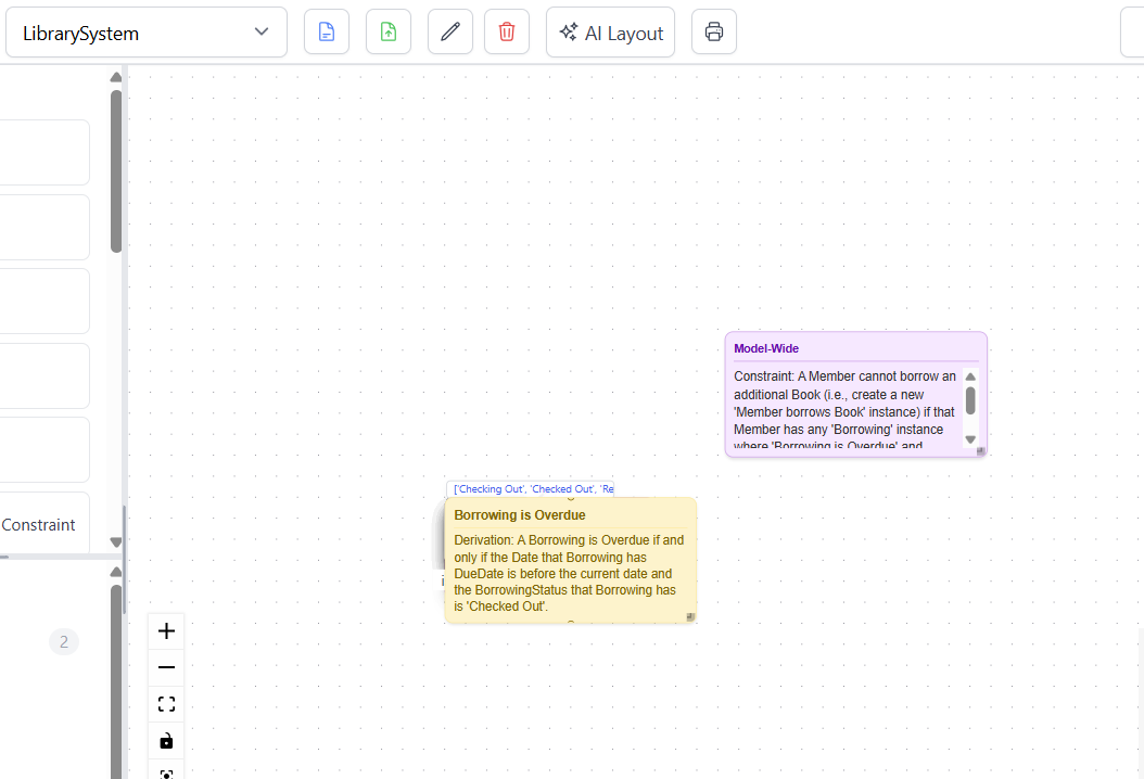 Initial Model Layout After Generation